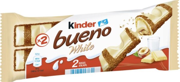 Ferrero kinder bueno 2er white 39g