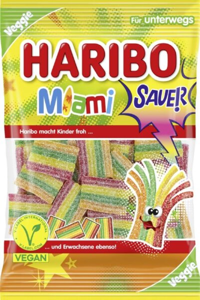 Haribo 85g Miami Sauer Veggie