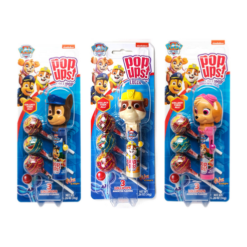 Paw Patrol Blister Lolly Pop Up Sugarfree 30g