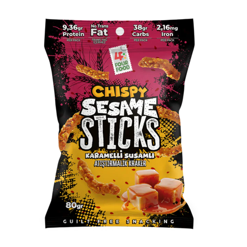 Chispy Caramel Sesame Sticks 80 g