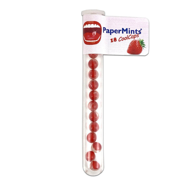 Papermints CoolCaps Tube Strawberry
