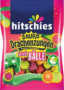 hitschies Saure Drachenzungen brizzl B&auml;lle 100g