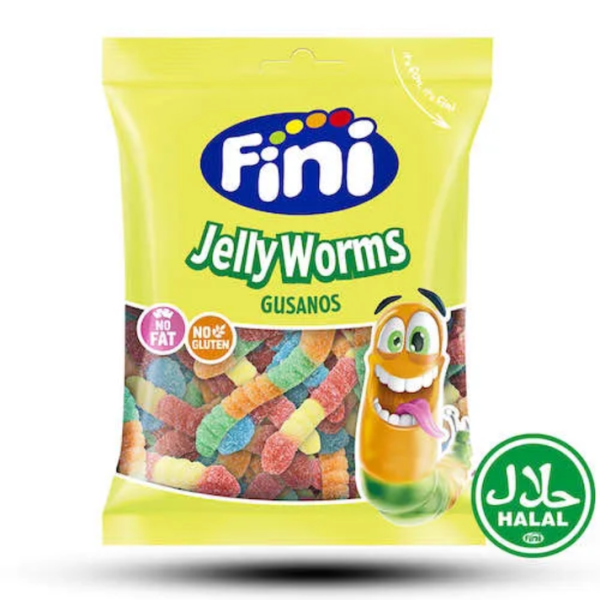 Fini Sour Jelly Worms Halal 75g